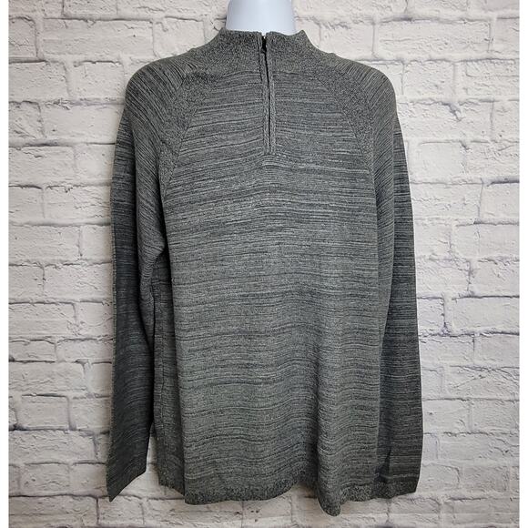 NWT Flag & Anthem Quarter Zip Sweater Mens Size Medium Gray - Picture 1 of 15
